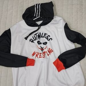 Ruthless Wrestling Graphic Hoodie - Black, White, Red